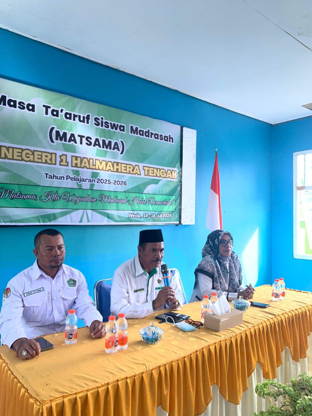 MTsN 1 Halmahera Tengah Resmi Buka Matsama T.A 2025-2026, Sambut Siswa Baru dengan Semangat